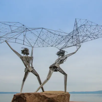 Fisher Sculpture with MIG Welding