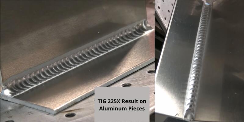Primeweld tig 225x welding result on aluminum