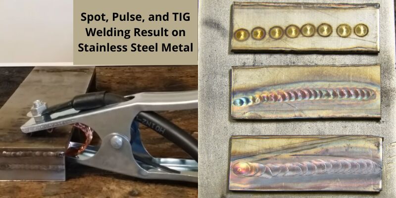 haxvogen dc tig welder spot, tig and pulse welding result on stainless steel