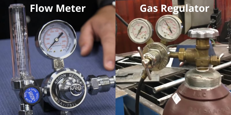 Flow Meter & gas regulator